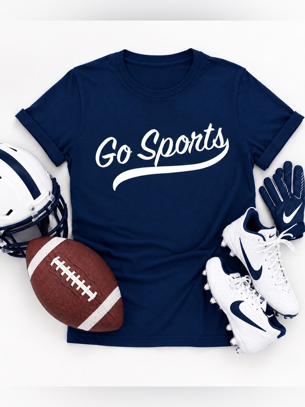 Favorite Daughter Go Sports Graphic Tee Dark Navy Blue Size  Medium